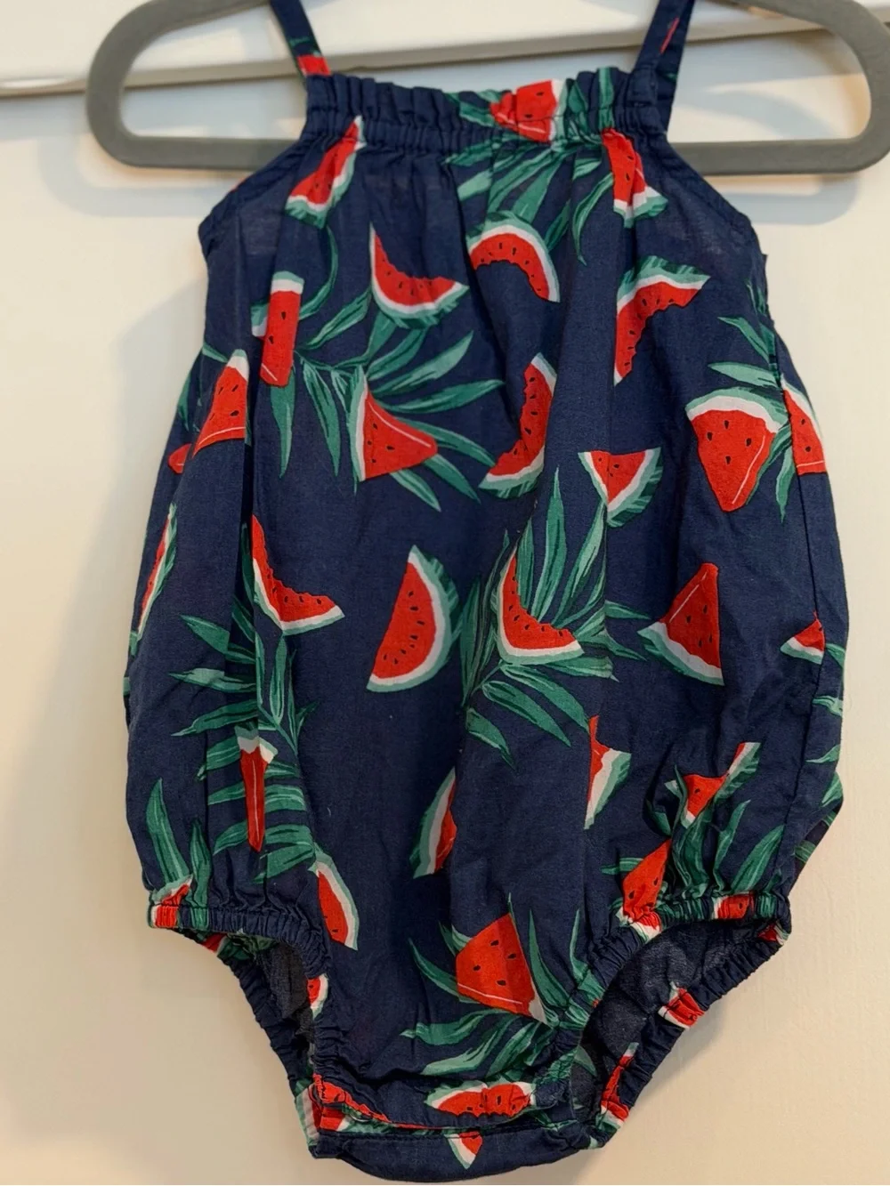 Kids Cotton Sun Suits - Navy Watermelon, Red/Blue Stripe & Yellow‎